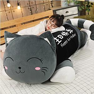 70-110 cm Gray Lying Long Kitty Sleep Cushion