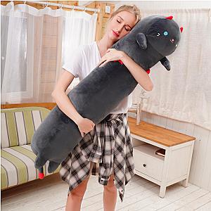 50-130 cm Gray Standing Long Kitty Sleep Cushion