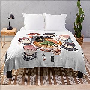 Lookism Blanket - LOOKISM BTS eat ramen  Throw Blanket RB2112