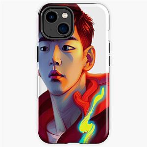 Lookism Cases - LOOKISM Kpop-red hoodie semi-realistic illustration iPhone Tough Case RB2112