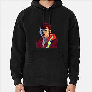 Lookism Hoodies - LOOKISM Kpop-red hoodie semi-realistic illustration Pullover Hoodie RB2112