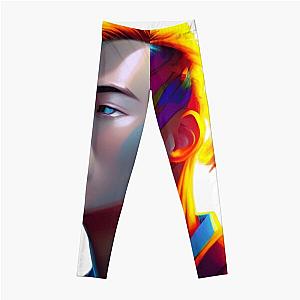 Lookism Leggings - LOOKISM KPOP-semi-realistic illustration Leggings RB2112