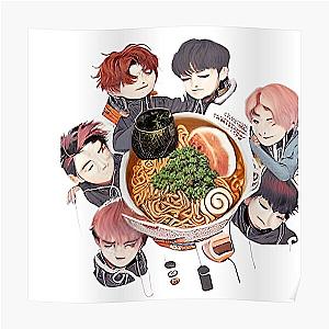 Lookism Posters - LOOKISM BTS eat ramen  Poster RB2112