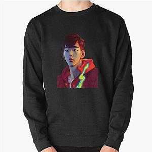 Lookism Sweatshirts - LOOKISM Kpop-red hoodie semi-realistic illustration Pullover Sweatshirt RB2112