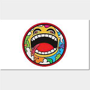 Big mouth rainbow splash sticker Poster TP0509