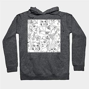 Minimalist Woman Line Illustration Hoodie TP0509