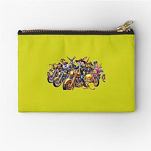 Looney Tunes as biker crew Zipper Pouch