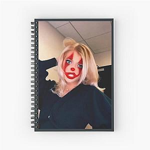 LOREN GRAY CLOWN FACE Spiral Notebook