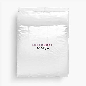 LOREN GRAY PINK - TIK TOK FAN Duvet Cover