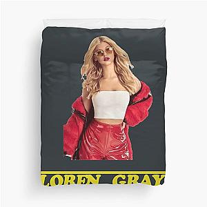 Loren Gray With Typography Duvet Cover