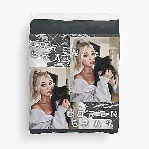 Loren gray Duvet Cover