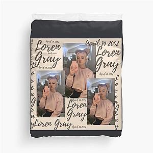 Loren gray Duvet Cover