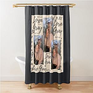 Loren gray Shower Curtain