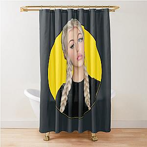 Loren Gray yellow portrait Shower Curtain