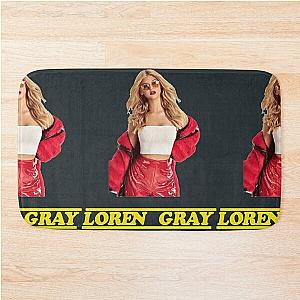 Loren Gray With Typography Bath Mat