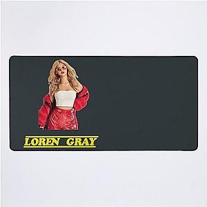 Loren Gray With Typography Desk Mat