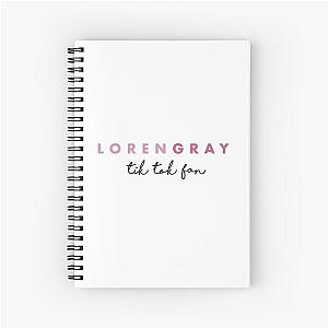 LOREN GRAY PINK - TIK TOK FAN Spiral Notebook