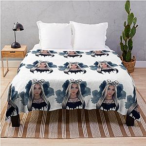 Loren Gray Illustration Aesthetic Throw Blanket