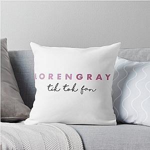 Loren Gray Pink Tik Tok Fan Throw Pillow