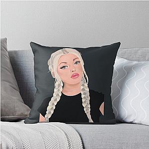 Loren Gray TikTok Illustration Throw Pillow