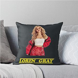Loren Gray Typography Throw Pillow
