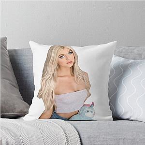 Loren Gray TikTok Girl Throw Pillow
