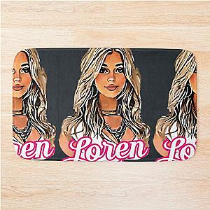Loren Gray Fan Art Portrait Bath Mat Illustration
