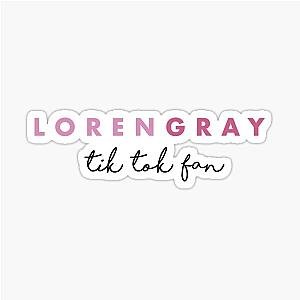 LOREN GRAY PINK TIKTOK FAN Sticker