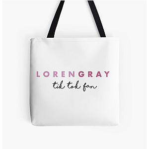 Loren Gray Pink Tik Tok Fan All Over Print Tote Bag