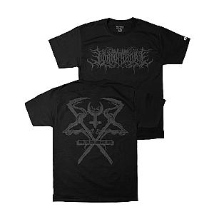 Lorna Shore T-Shirts - Black On Black Champion Lorna Shore Classic T-Shirt