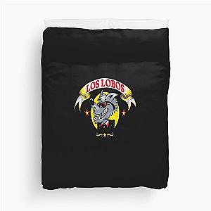 Los lobos band logos cover album Graphic Duvet Cover