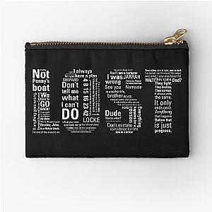 LOST Quotes  Classic Drama Tv Show, Sci-Fi, Geek Zipper Pouch