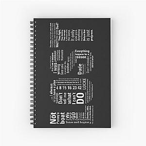 LOST Quotes  Classic Drama Tv Show, Sci-Fi, Geek Spiral Notebook