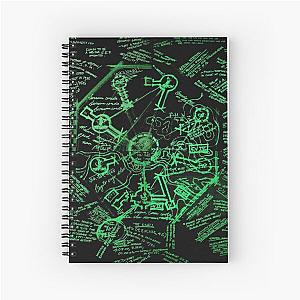 Dharma Stations Blast Door Map (Lost TV show) Spiral Notebook