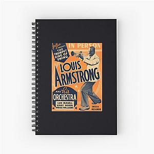 Louis Armstrong Vintage  	 Spiral Notebook