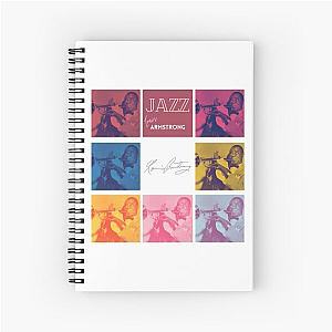 Jazz music legends - Louis Armstrong Spiral Notebook