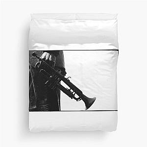 Louis Armstrong statue New Orleans Duvet Cover