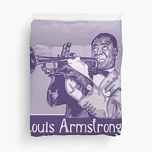 Louis Armstrong Portrait Duvet Cover