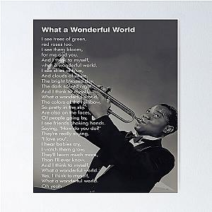 Louis Armstrong What a Wonderful World Poster