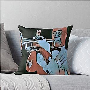 Louis Armstrong Pop Art Throw Pillow