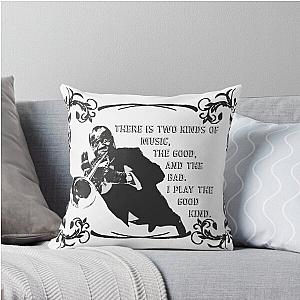 Louis Armstrong Throw Pillow