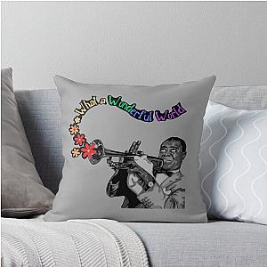 Louis Armstrong Portrait and Throw Pillow