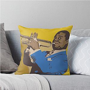Louis Armstrong Throw Pillow