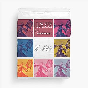 Jazz music legends Louis Armstrong Duvet Cover