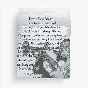 Louis Armstrong Portrait Duvet Cover