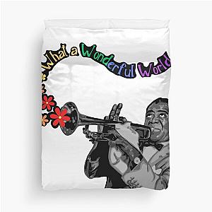 Louis Armstrong Portrait Duvet Cover