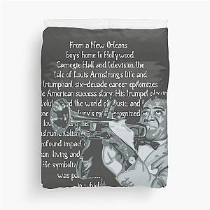 Louis Armstrong Portrait Duvet Cover