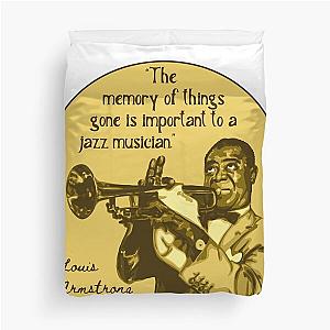 Louis Armstrong Portrait Duvet Cover