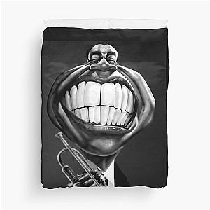 Caricature of Louis Armstrong Duvet Cover