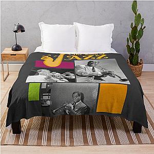 The King of Jazz Louis Armstrong Throw Blanket